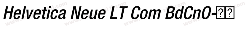 Helvetica Neue LT Com BdCnO字体转换